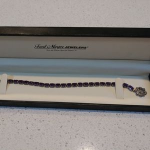 Purple Amethyst Women's Tennis Bracelet